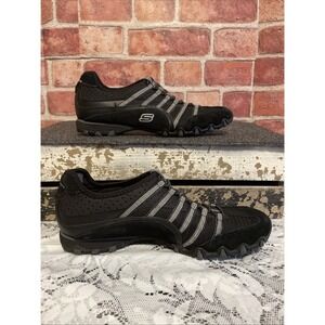 Skechers Active Bikers Slip On Shoe Women Size 8 Black 21153
